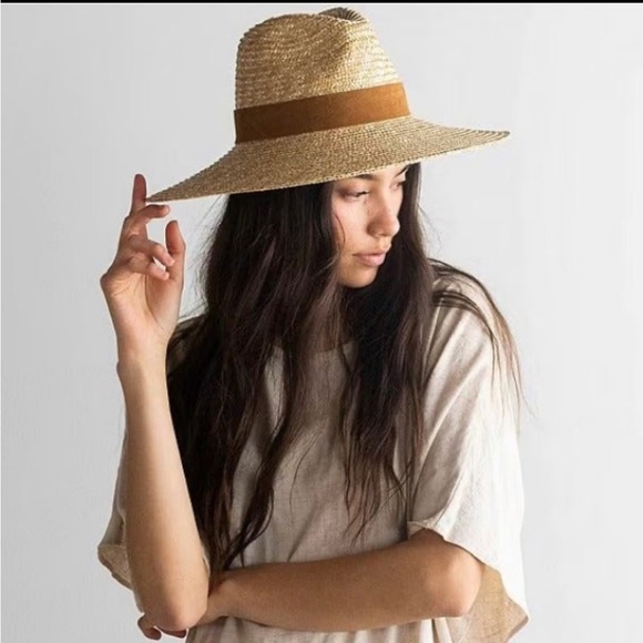 GIGI PIP Accessories - Gigi Pip Isla Straw hat with Suede Band New with Tags